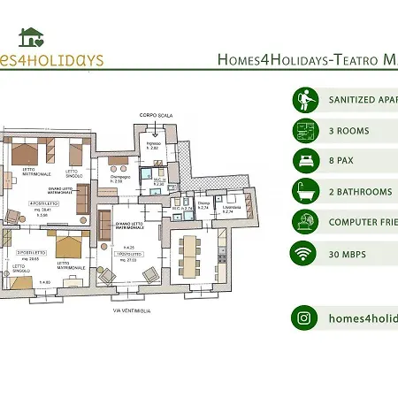 Homes4holidays - Teatro Massimo Διαμέρισμα